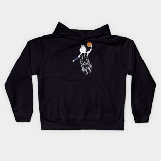 Dunking Basketball Player Kids Hoodie